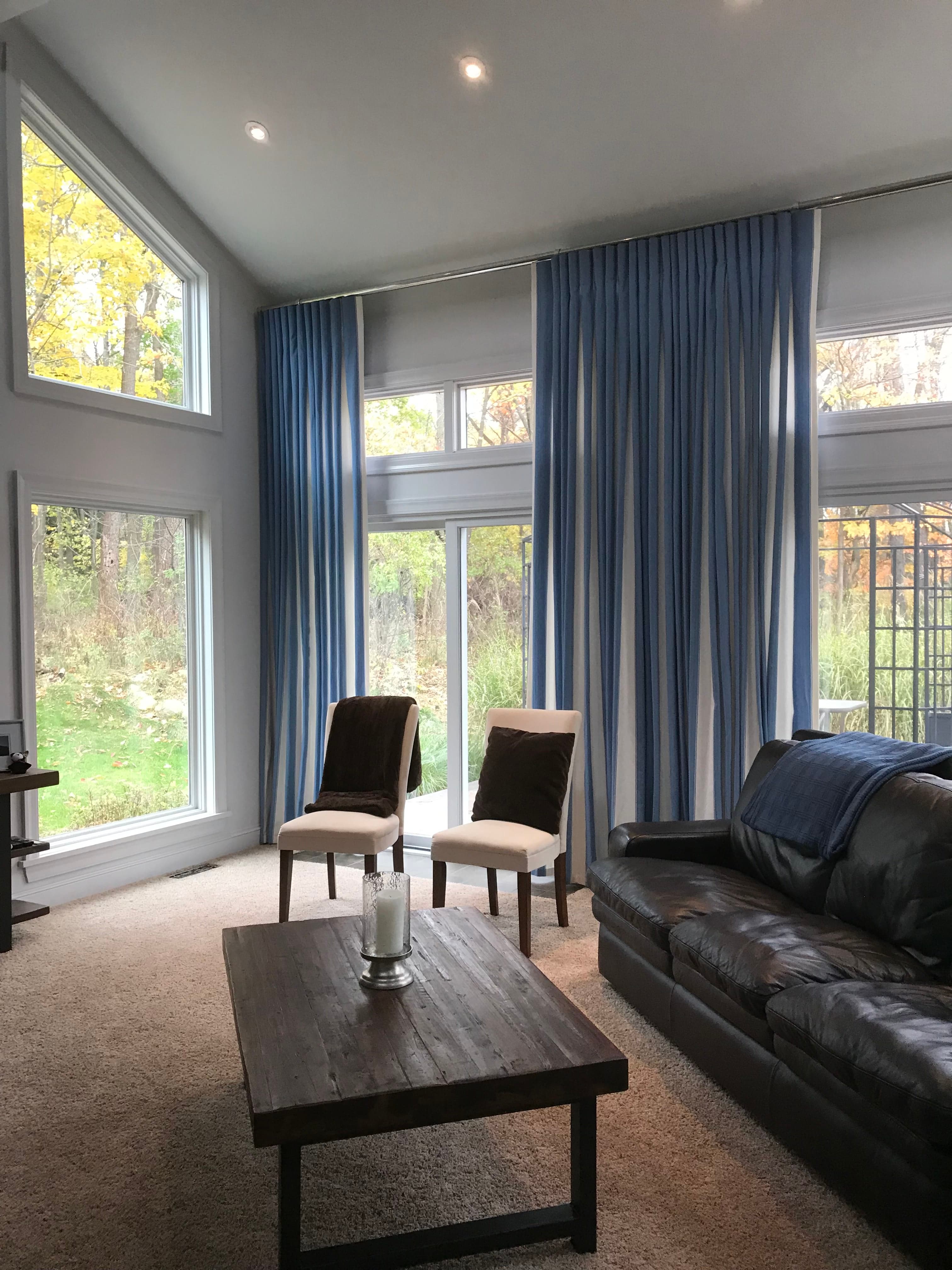 Custom pillow, cushion, and slipcover work by Slipskins Studio.